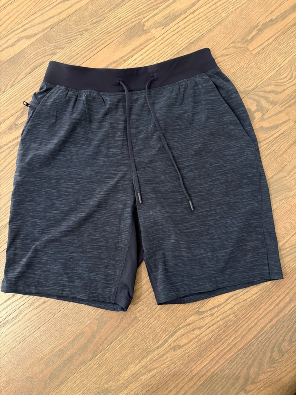 lululemon athletica Men's Drawstring Athletic Shorts - Dark Heather Navy